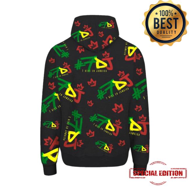 Official Maluma Clothing Store Shop Merch #7Dj Color Logo All Over Print Sweatshirts 3D Aop